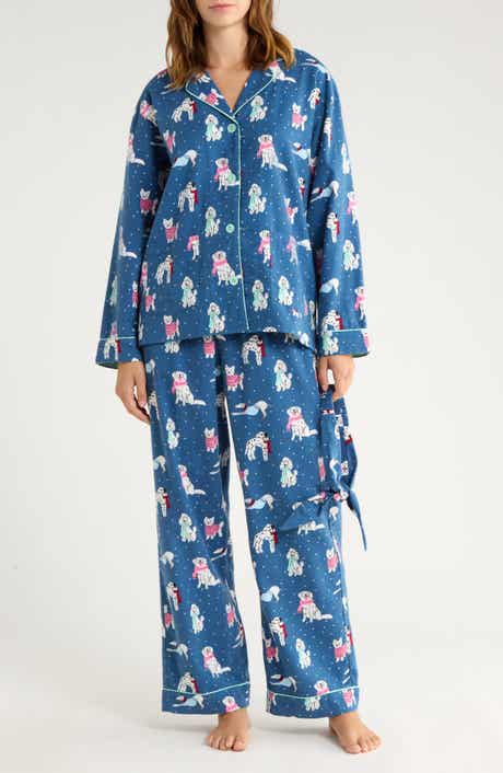PJ Salvage Print Flannel Pajamas