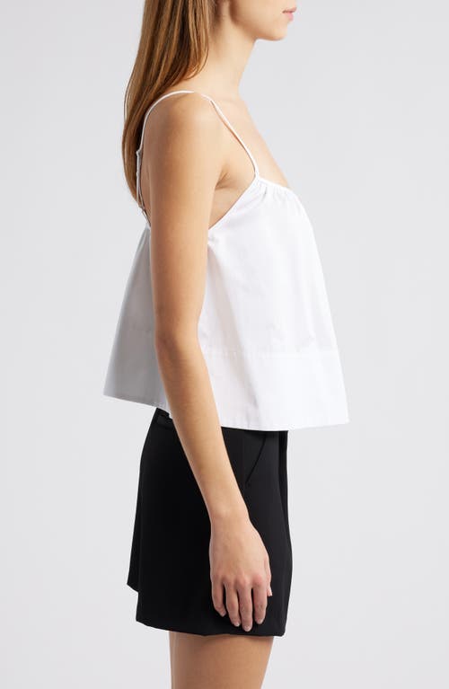 Solid & Striped The Maayan Cotton Camisole In Optic White