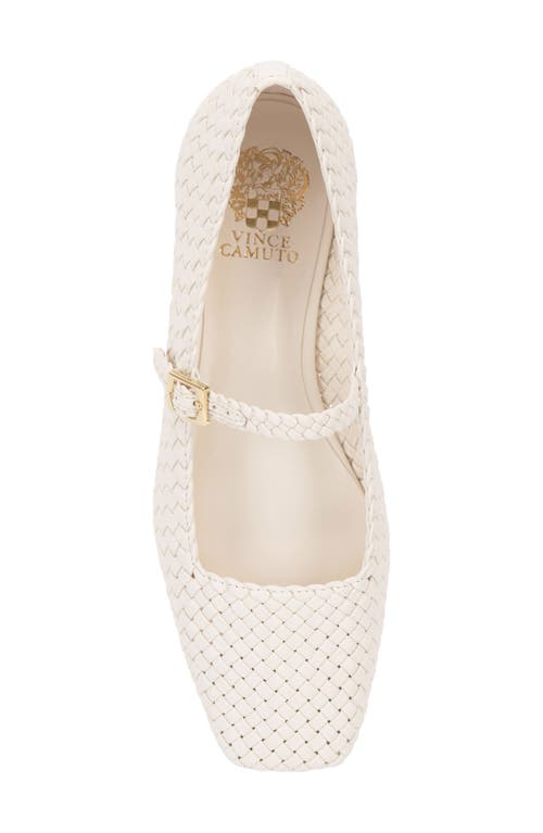 Vince Camuto Vinley Mary Jane Square Toe Flat In Coconut Cream