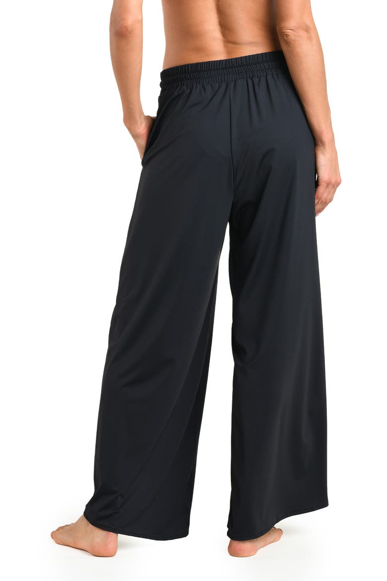 Island Goddess Cover-Up Pants, Alternate, color, BLACK