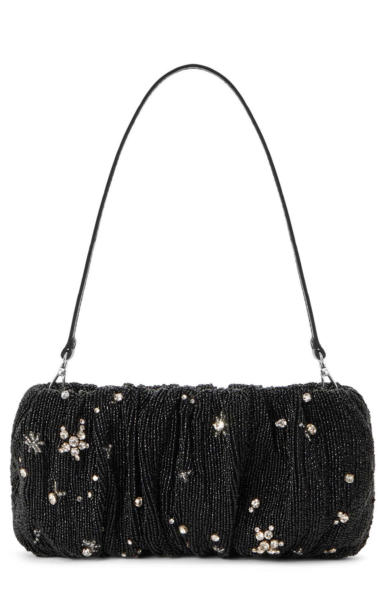 Beaded Bean Shoulder Bag, Main, color, STARRY NIGHT