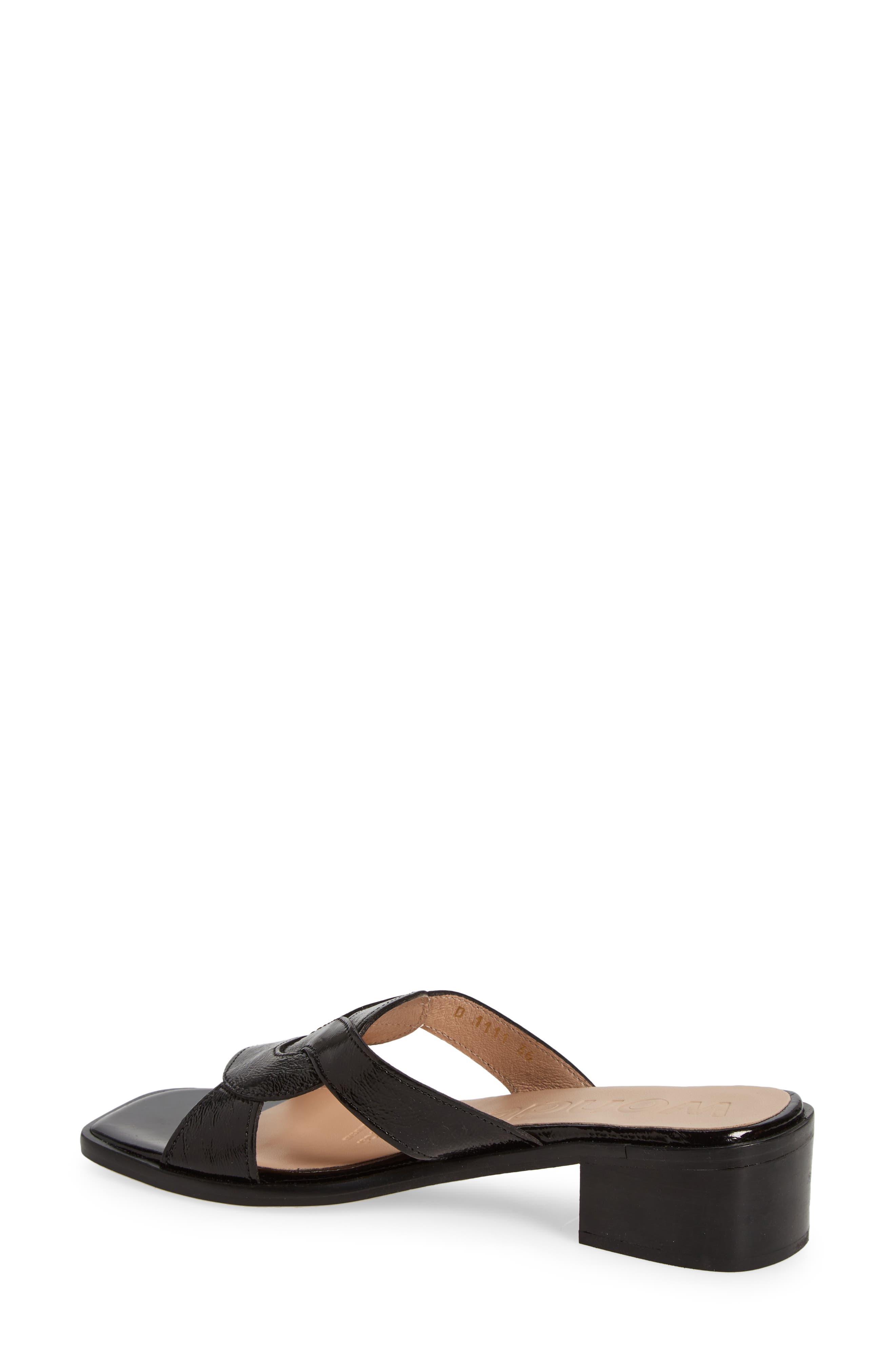 Wonders Leather Slide Sandal, Alternate, color, 