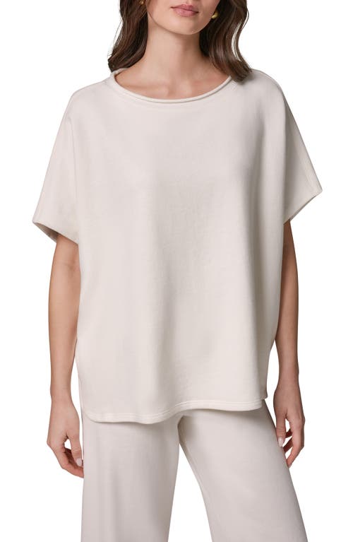 Donna Karan New York Cotton French Terry T-Shirt in Cream at Nordstrom, Size X-Small