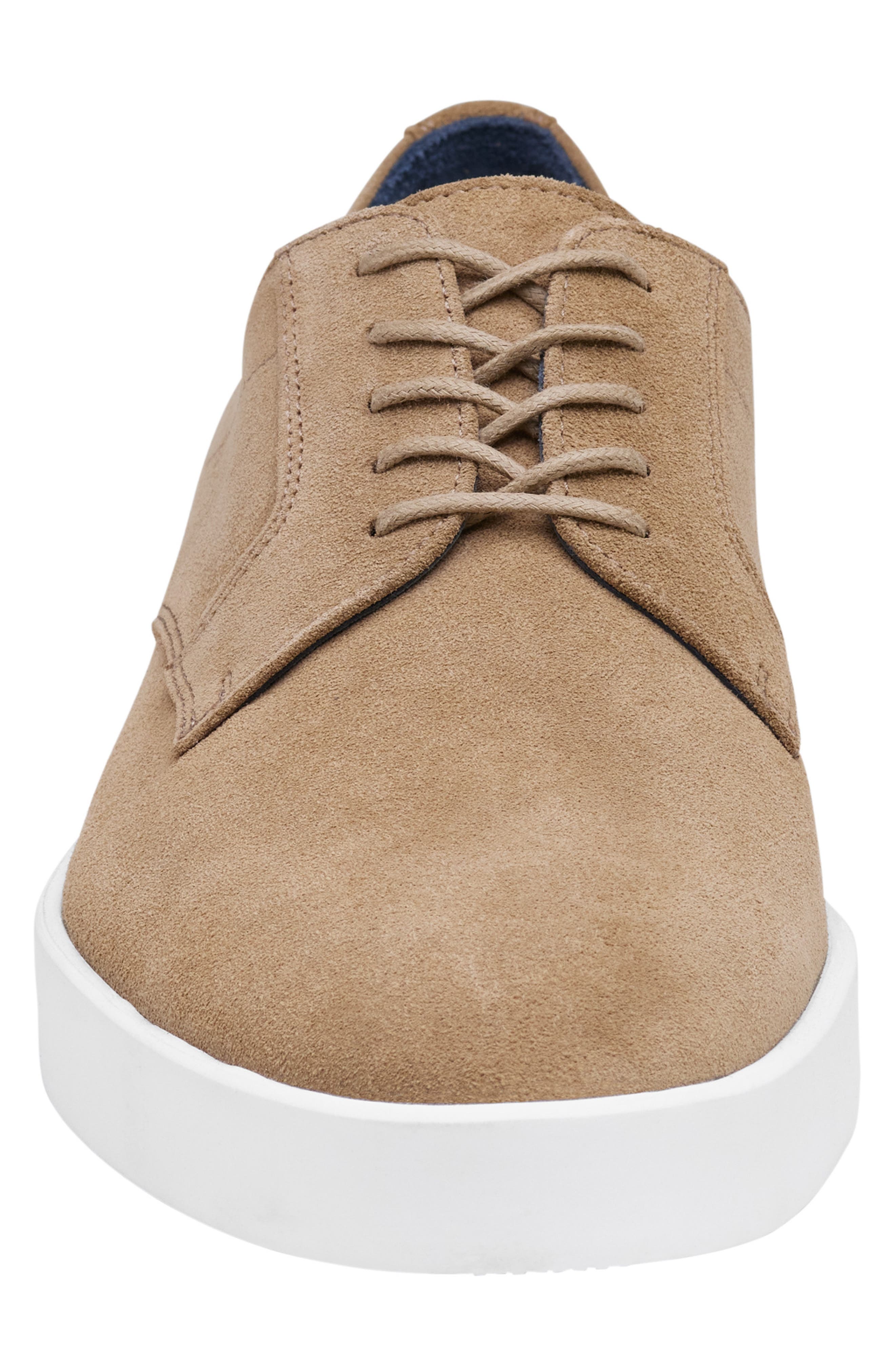 Johnston & Murphy Bolivar Plain Toe Derby, Alternate, color, Taupe Italian Suede