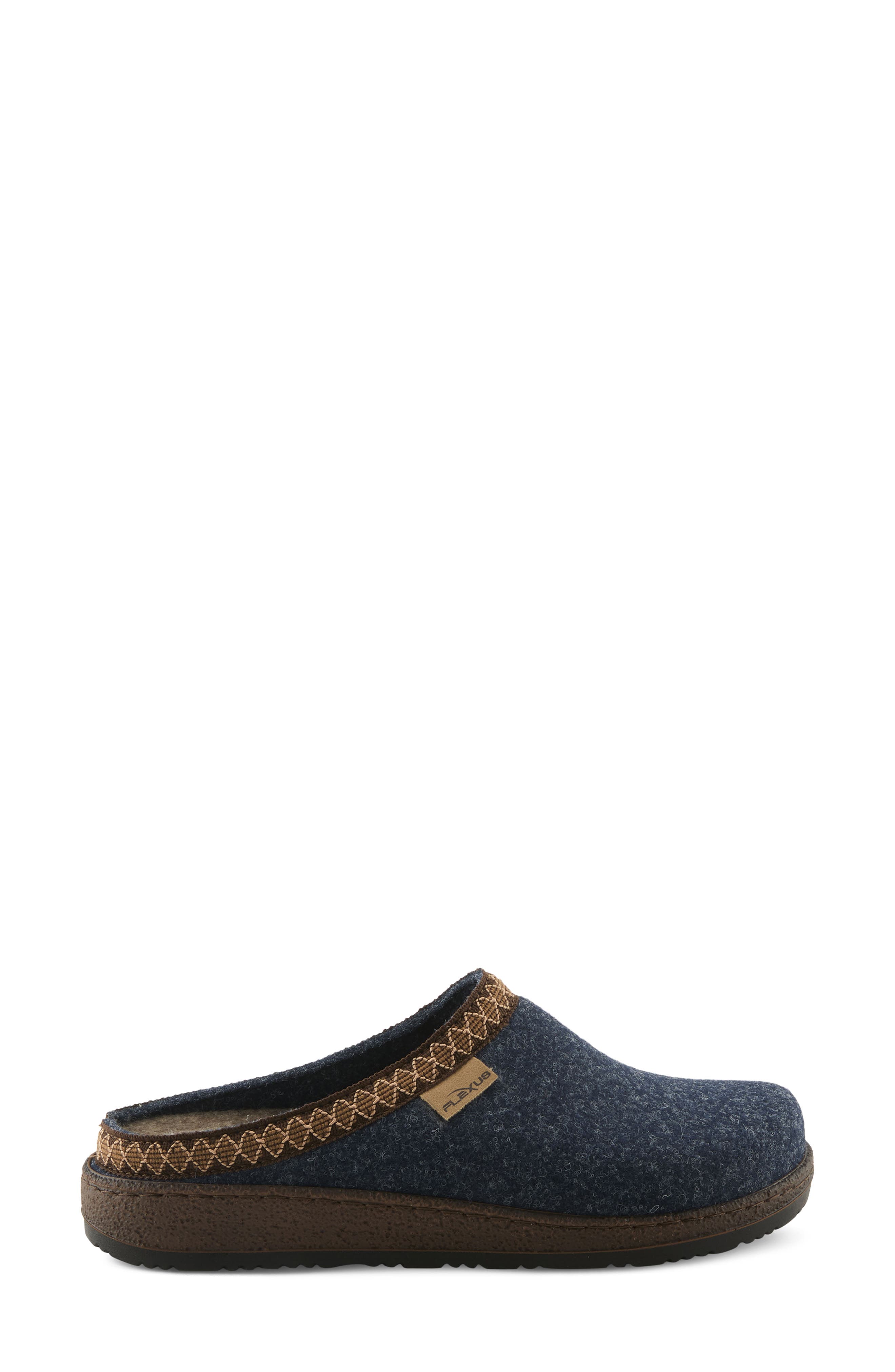 Flexus by Spring Step Snuggee Wool Clog, Alternate, color, Navy