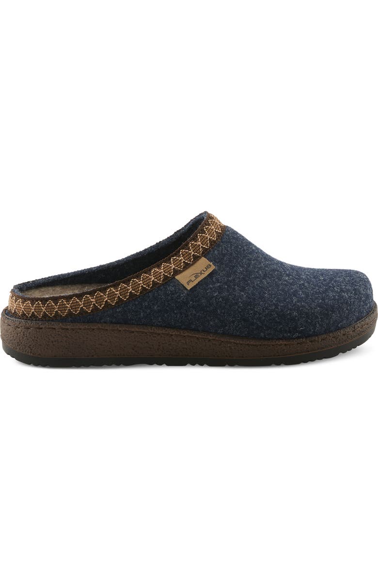 Flexus by Spring Step Snuggee Wool Clog, Alternate, color, Navy