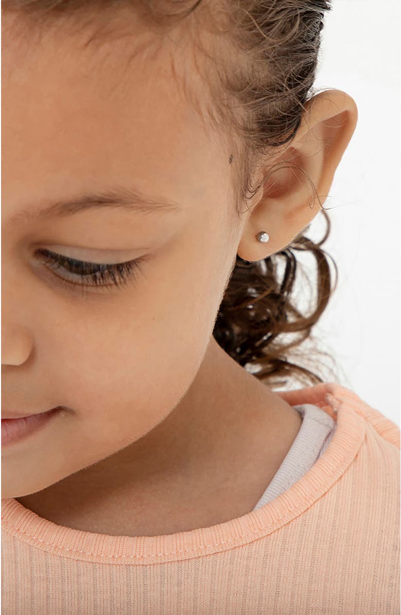 In Season Jewelry Classic Polished Ball Earrings, Alternate, color, Silver