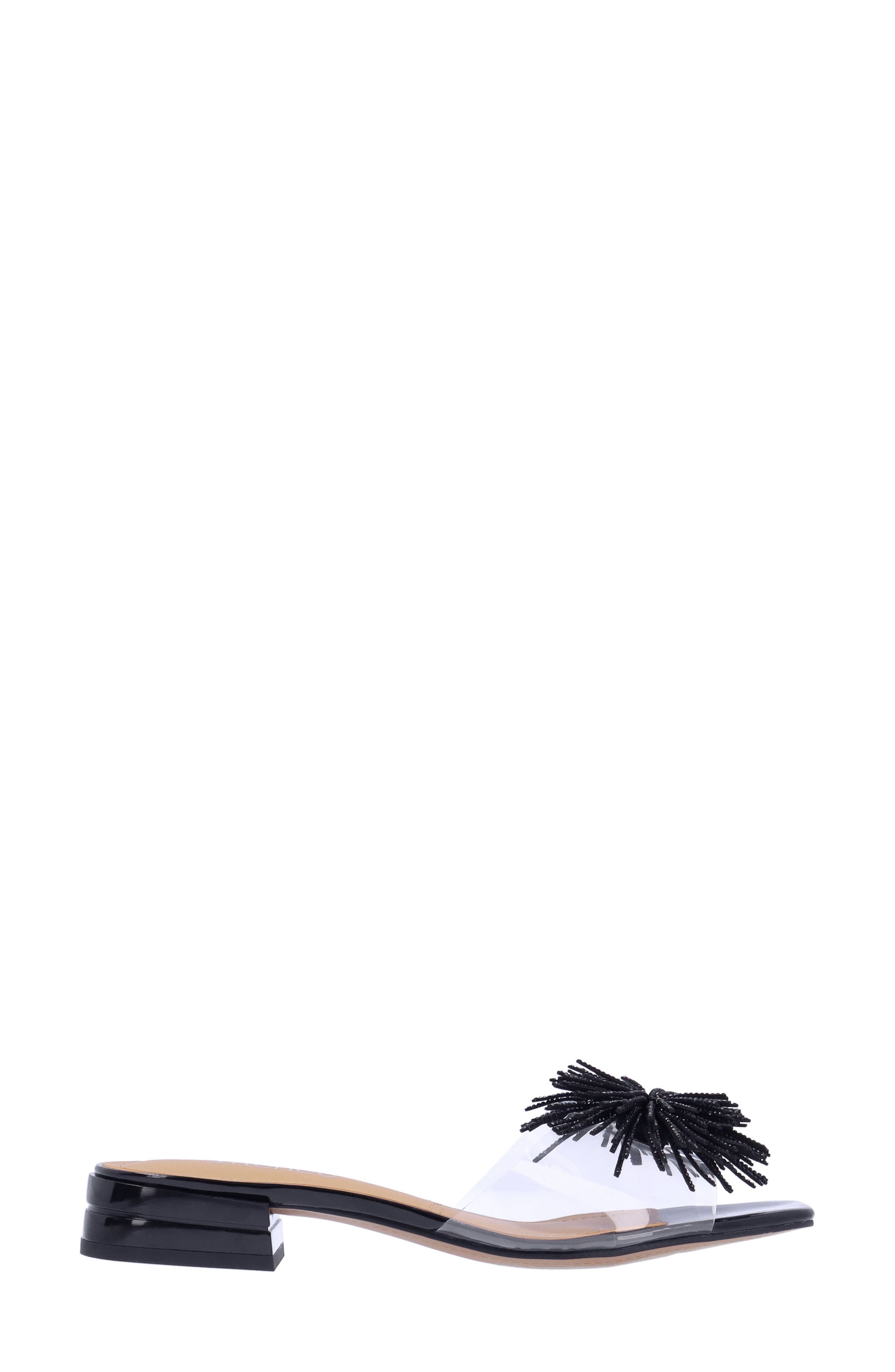 J. Reneé Cherita Slide Sandal, Alternate, color, Clear/ Black