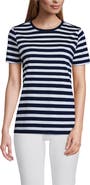 Lands' End Relaxed Supima Cotton Crew Neck T-Shirt