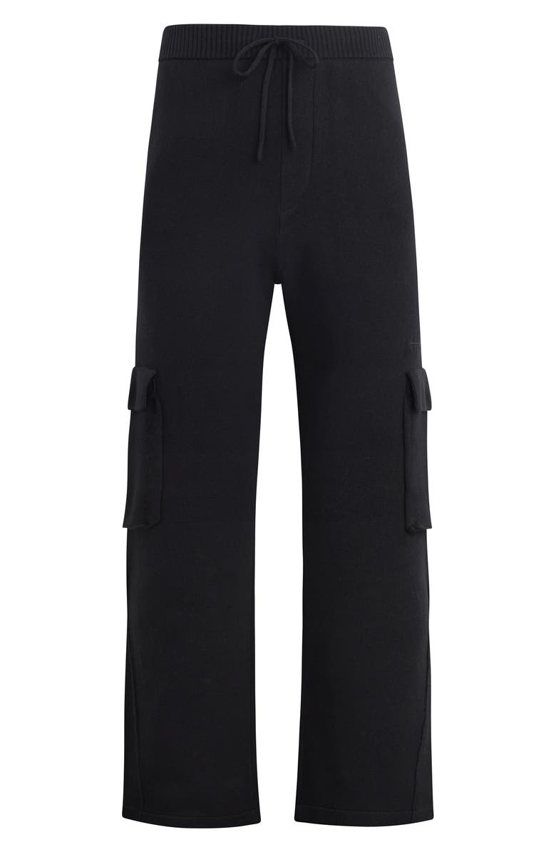 Hudson Jeans Cotton & Cashmere Flare Cargo Sweater Pants, Alternate, color, 