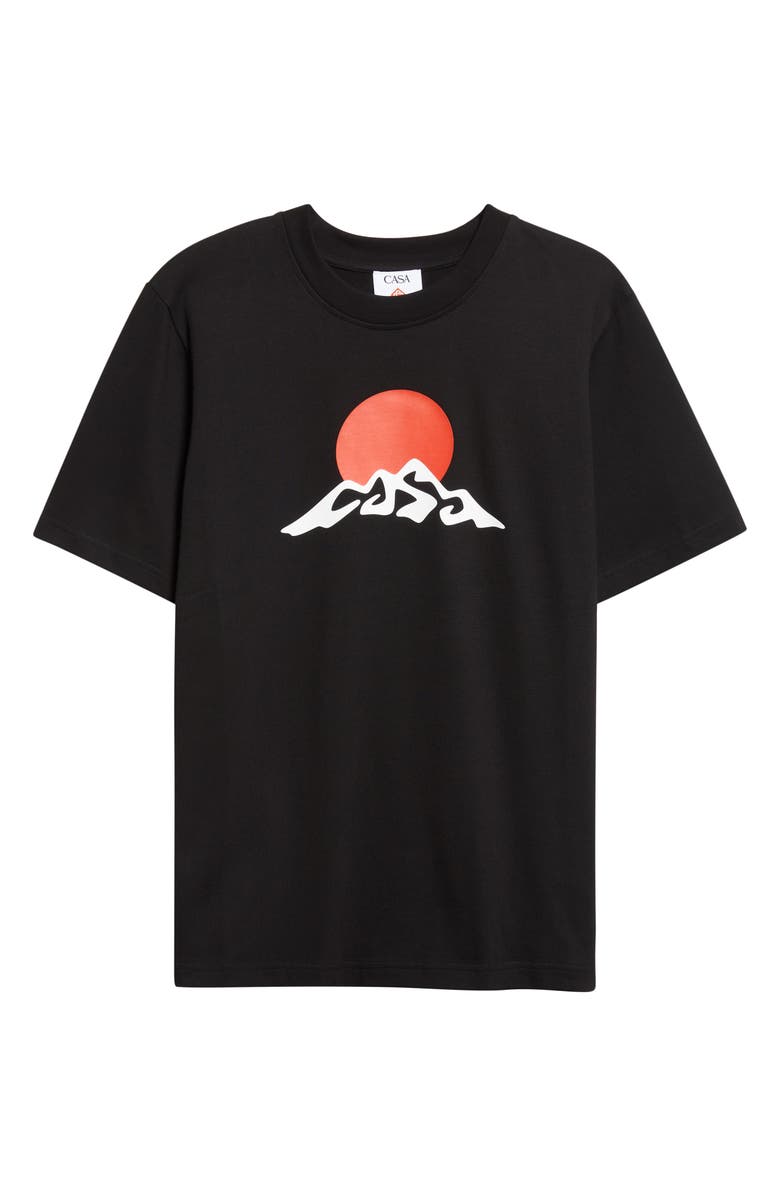 Casablanca Montagne Organic Cotton Graphic T-Shirt, Alternate, color, Casablanca Montagne White Snow