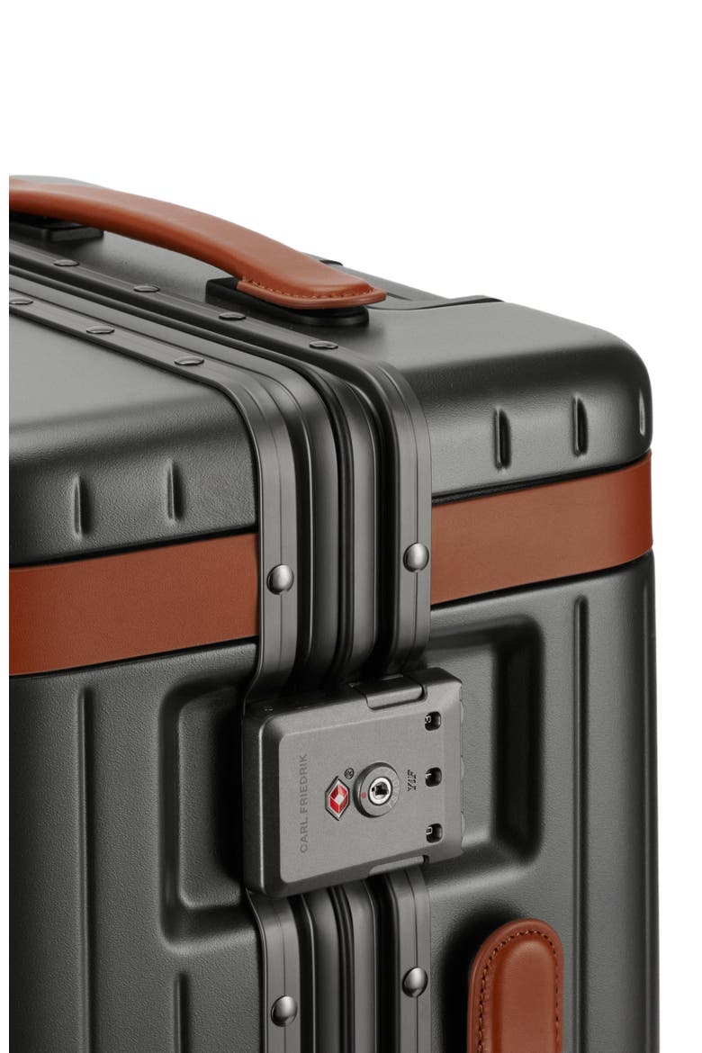 The Carry-on Suitcase, Alternate, color, Grey / Cognac