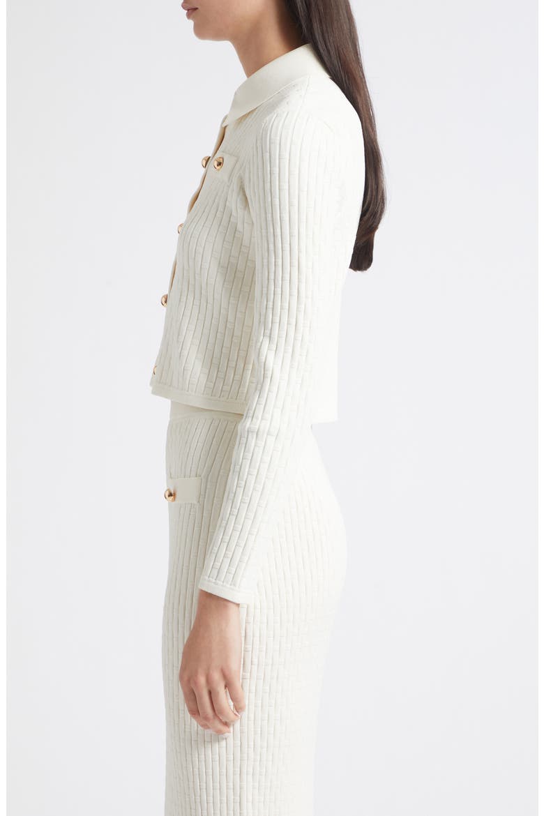 Posie Collared Jacket, Alternate, color, IVORY