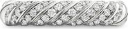 David Yurman Sculpted Cable Pavé Diamond Band Ring