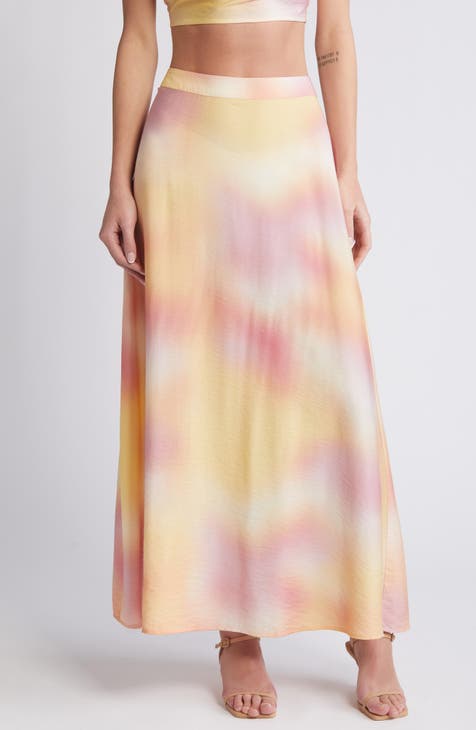 Heaven Hammered Satin Maxi Skirt