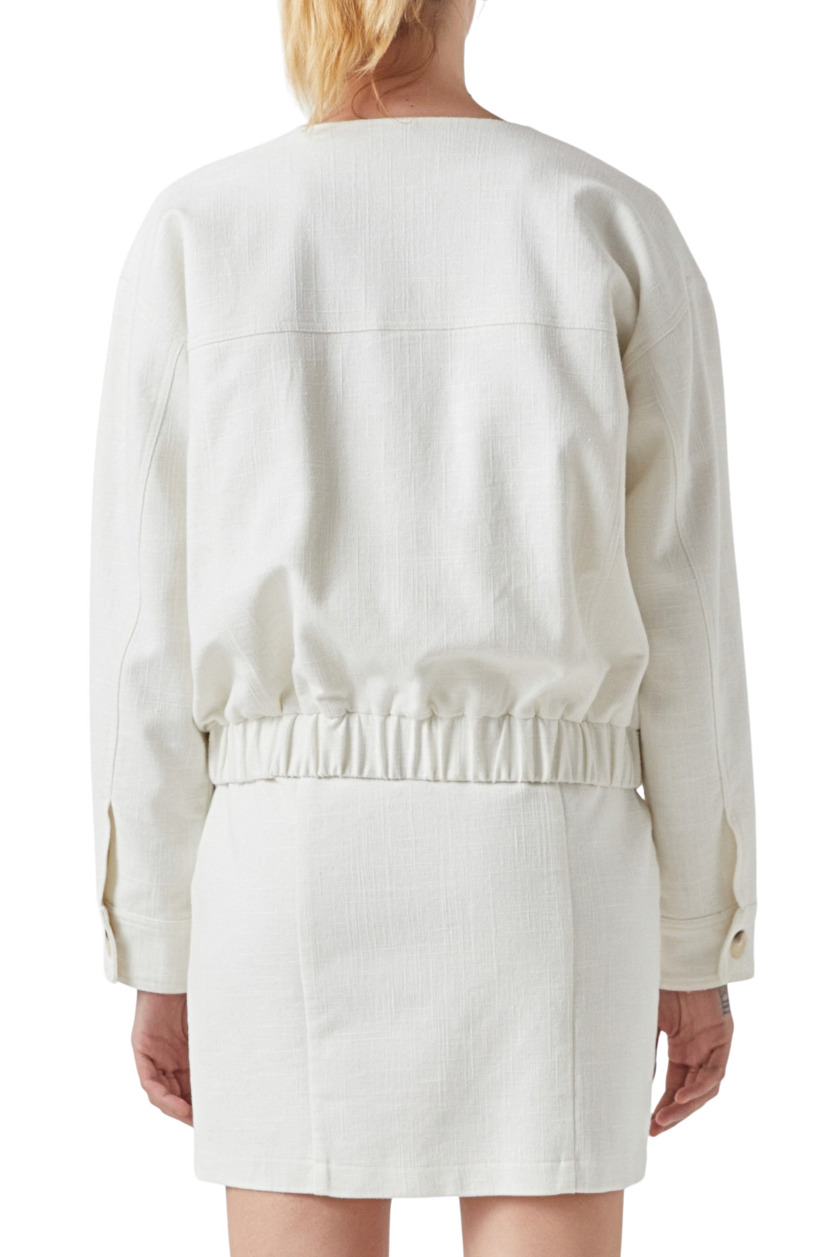 Pocket Collarless Jacket - image 2