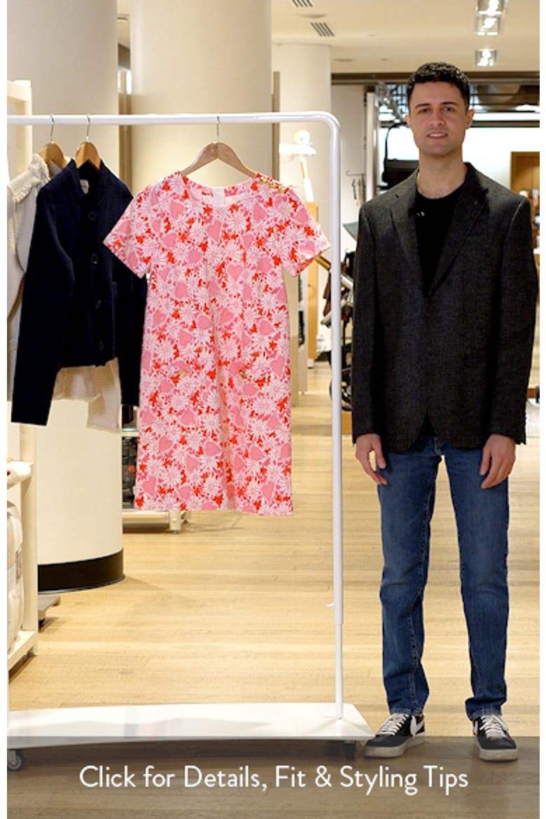 Mattison Floral Cotton Blend Shift Dress video