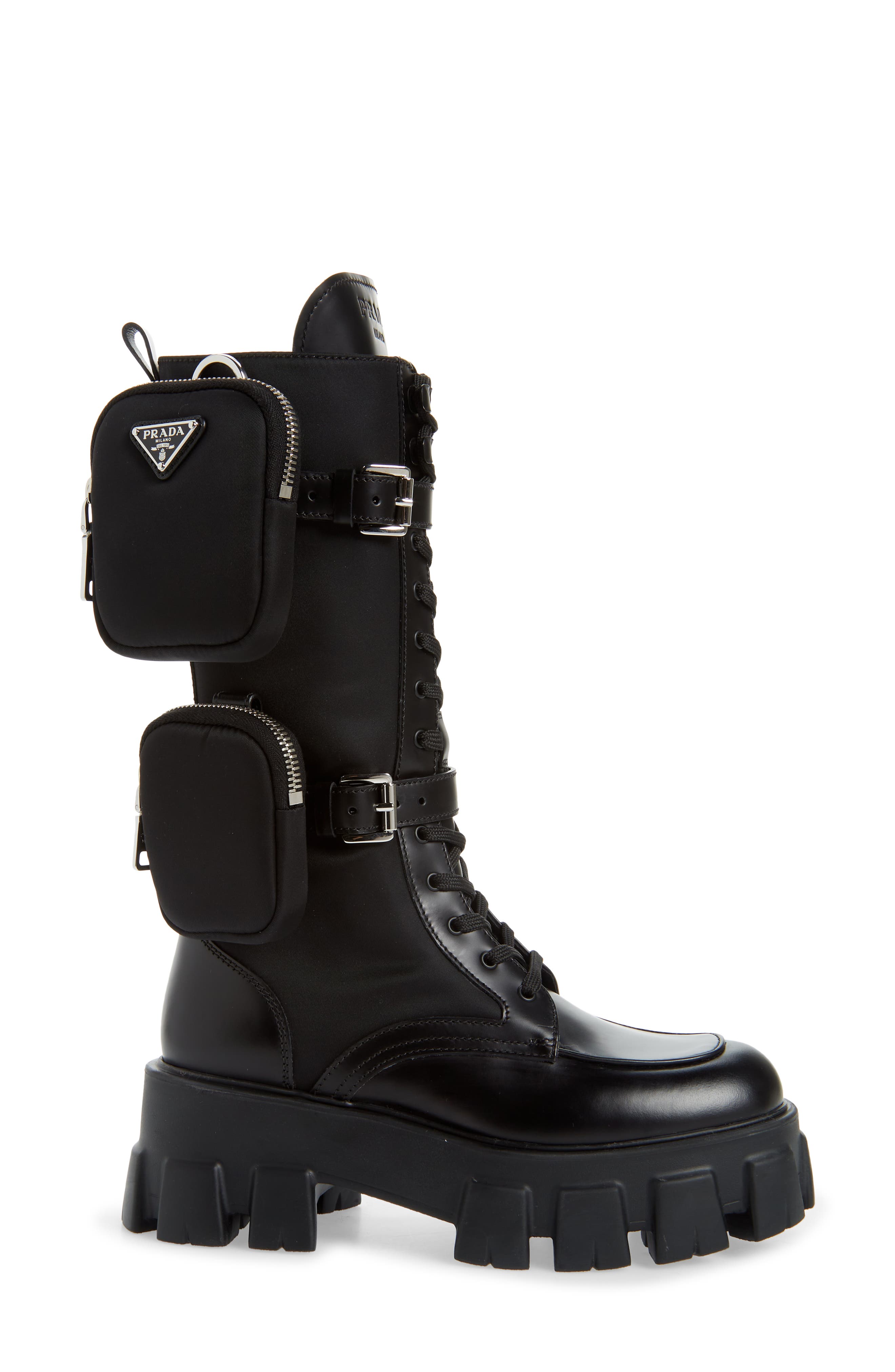 Monolith Mini Bag Knee High Boot, Alternate, color, NERO