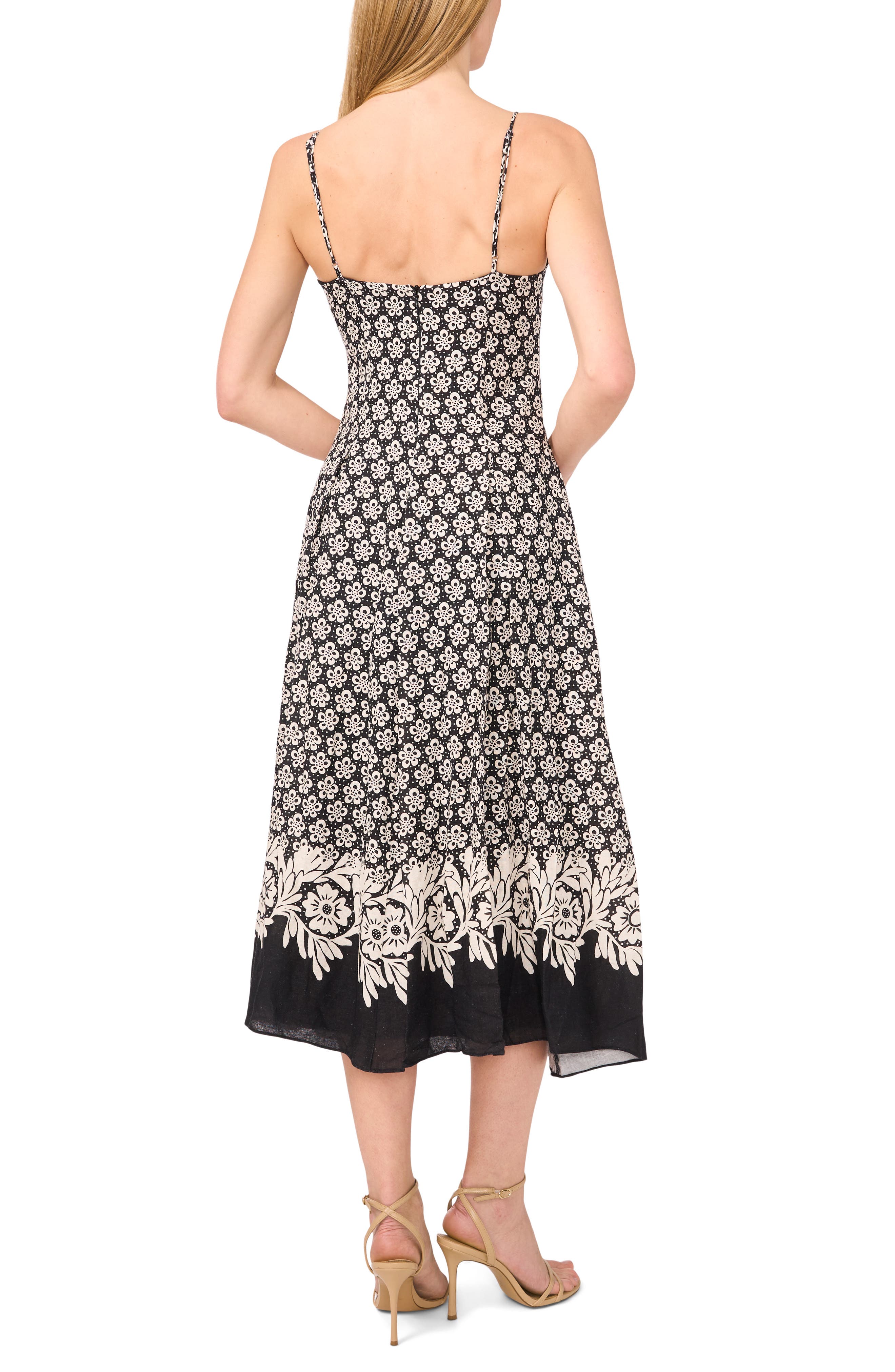Mixed Floral Linen Blend Dress - image 2