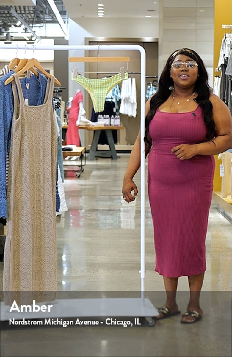 Wave Check Cocoa Bikini Bottoms, sales video thumbnail