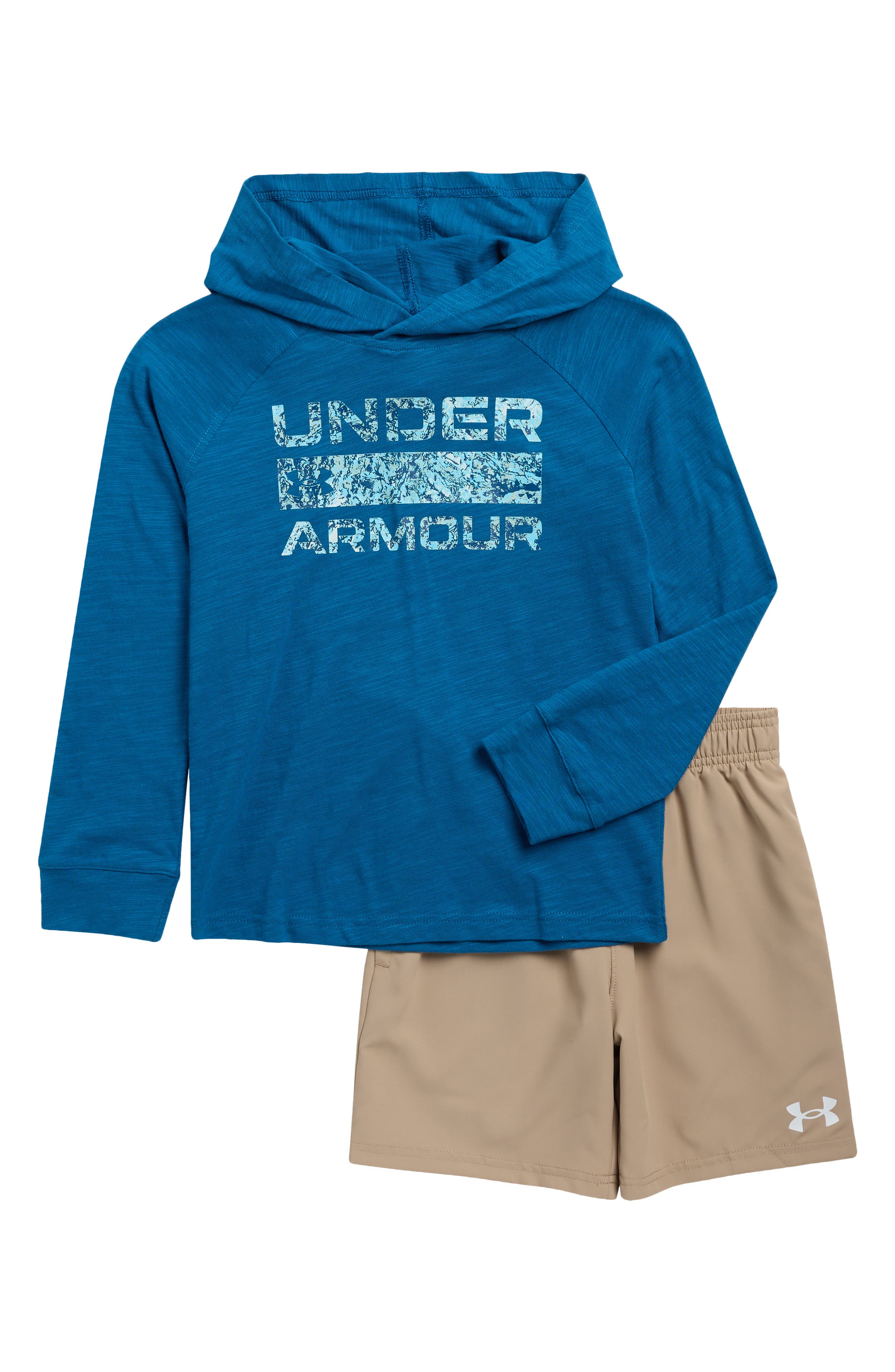 Kids' Wordmark Hoodie & Shorts Set