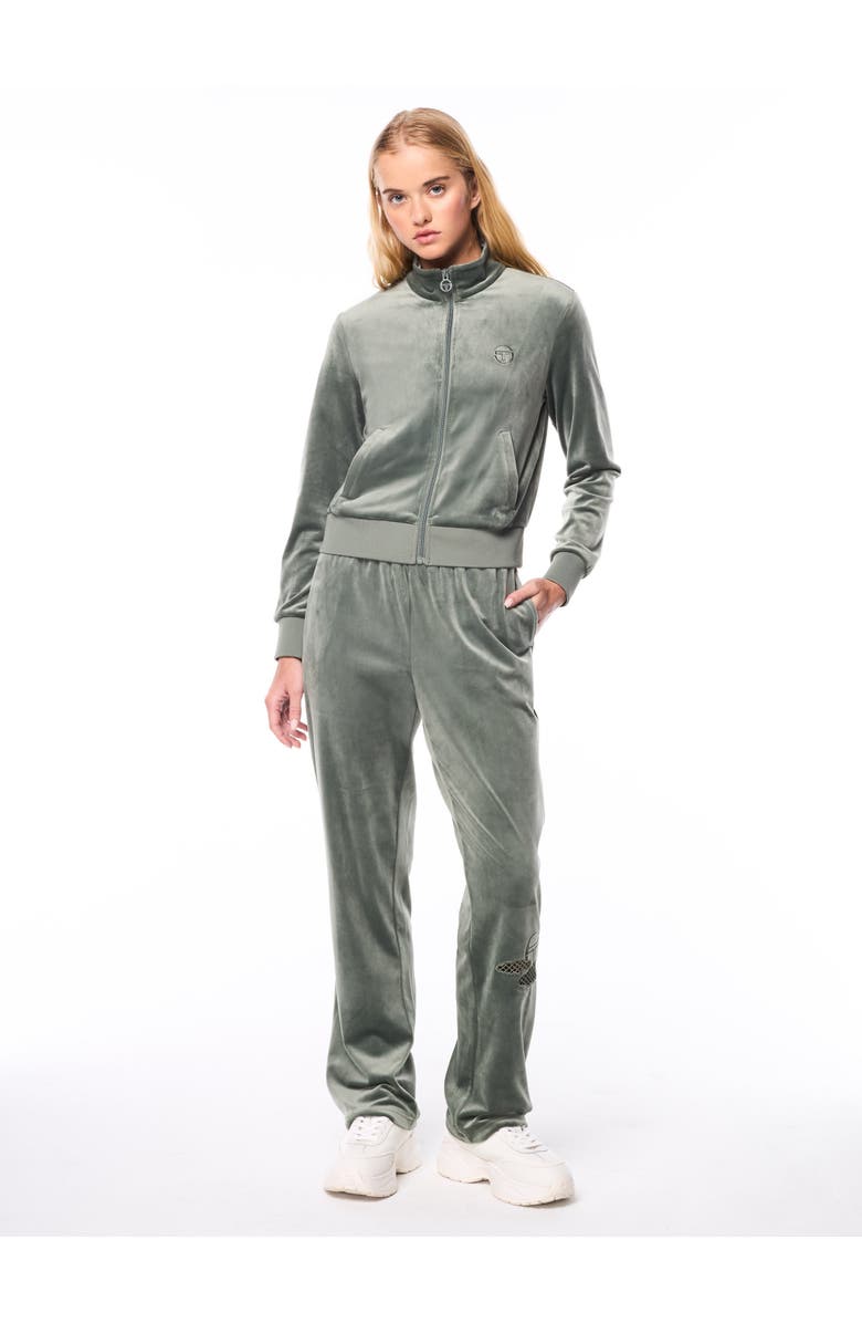 Sergio Tacchini Nuvola Velour Track Pant, Alternate, color, Agave Green