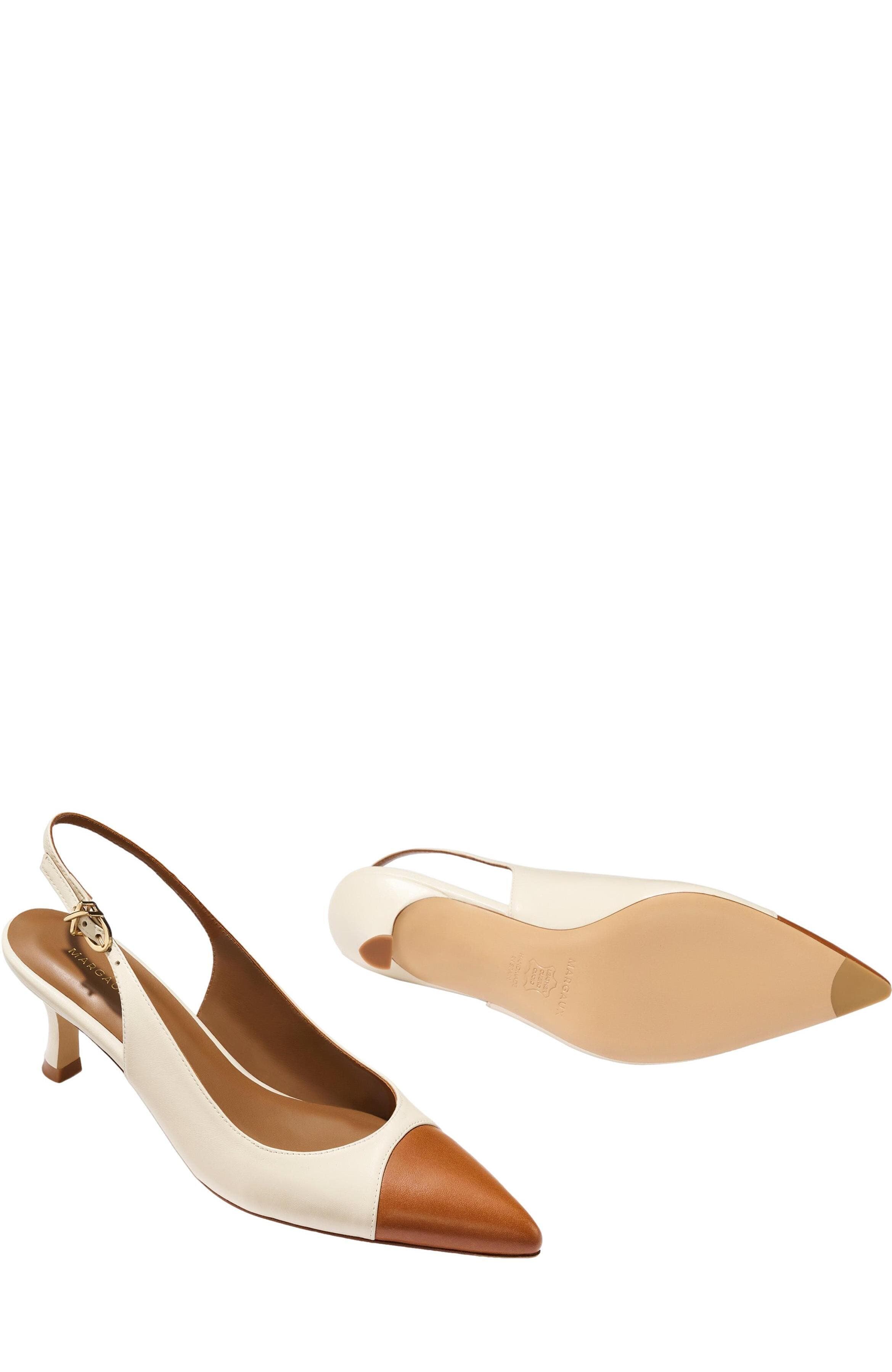 MARGAUX The Colette Cap-Toe, Alternate, color, Cotton And Saddle Nappa