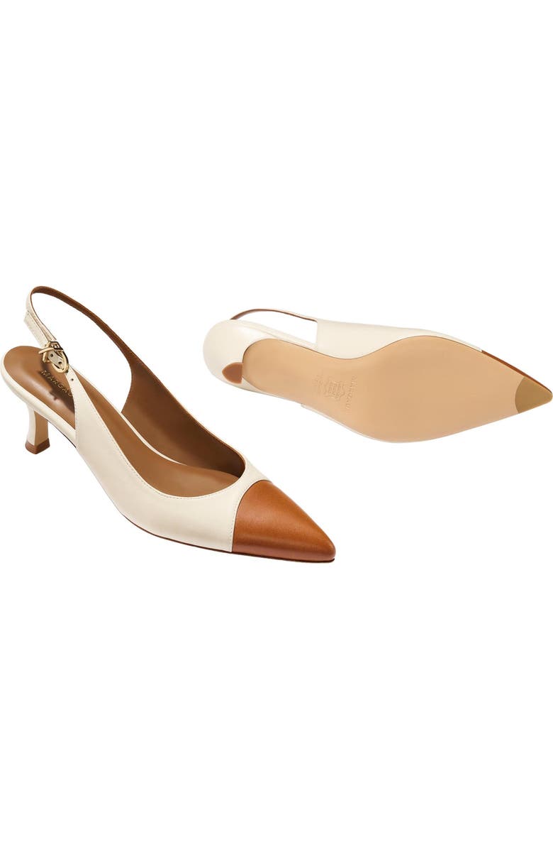 MARGAUX The Colette Cap-Toe, Alternate, color, Cotton And Saddle Nappa