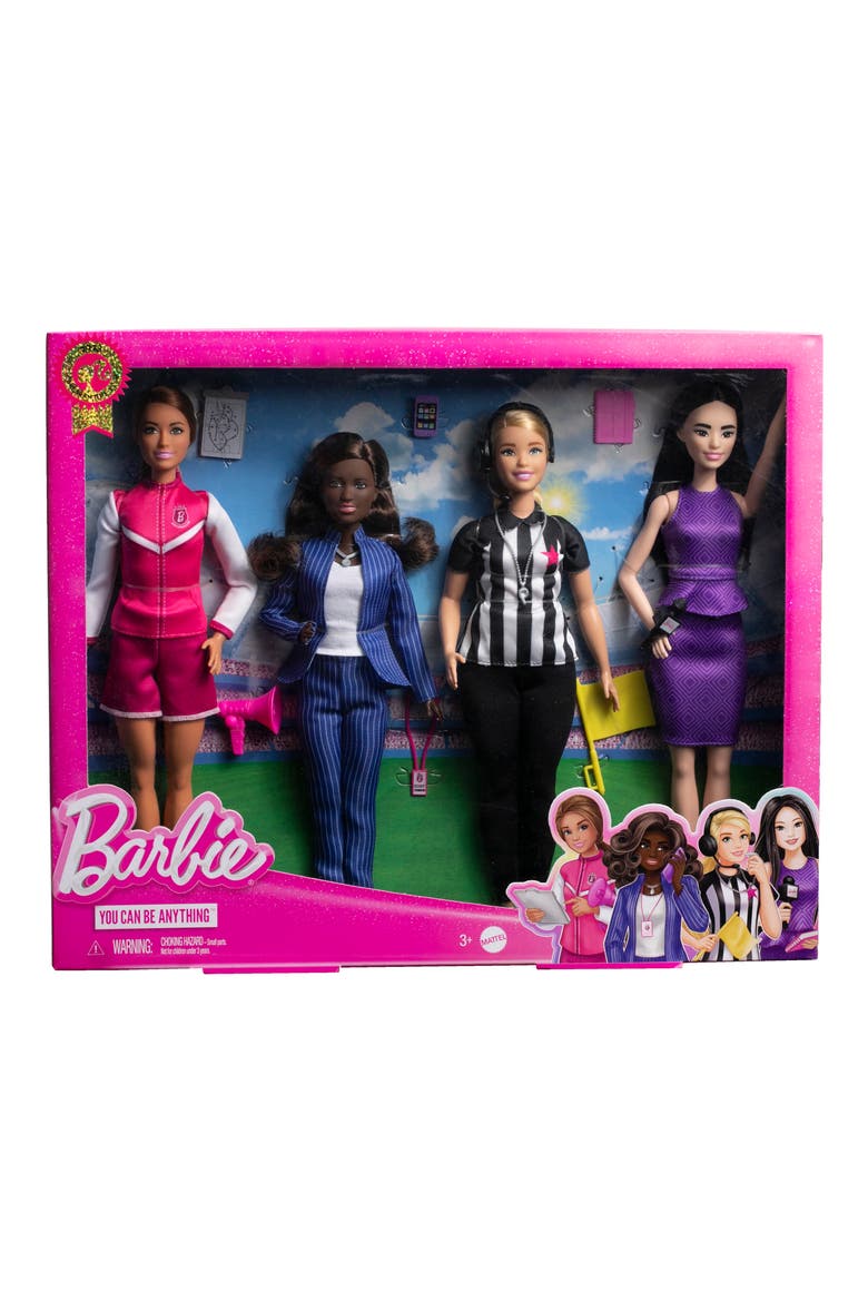 Set of 4 Barbie® You Can Be Anything Dolls, Main, color, NONE