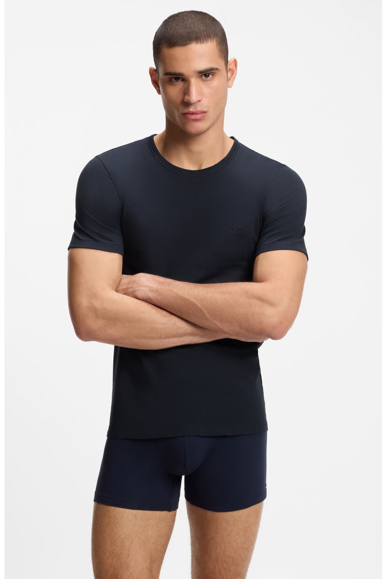 3-Pack Cotton T-Shirts, Alternate, color, NAVY MULTI