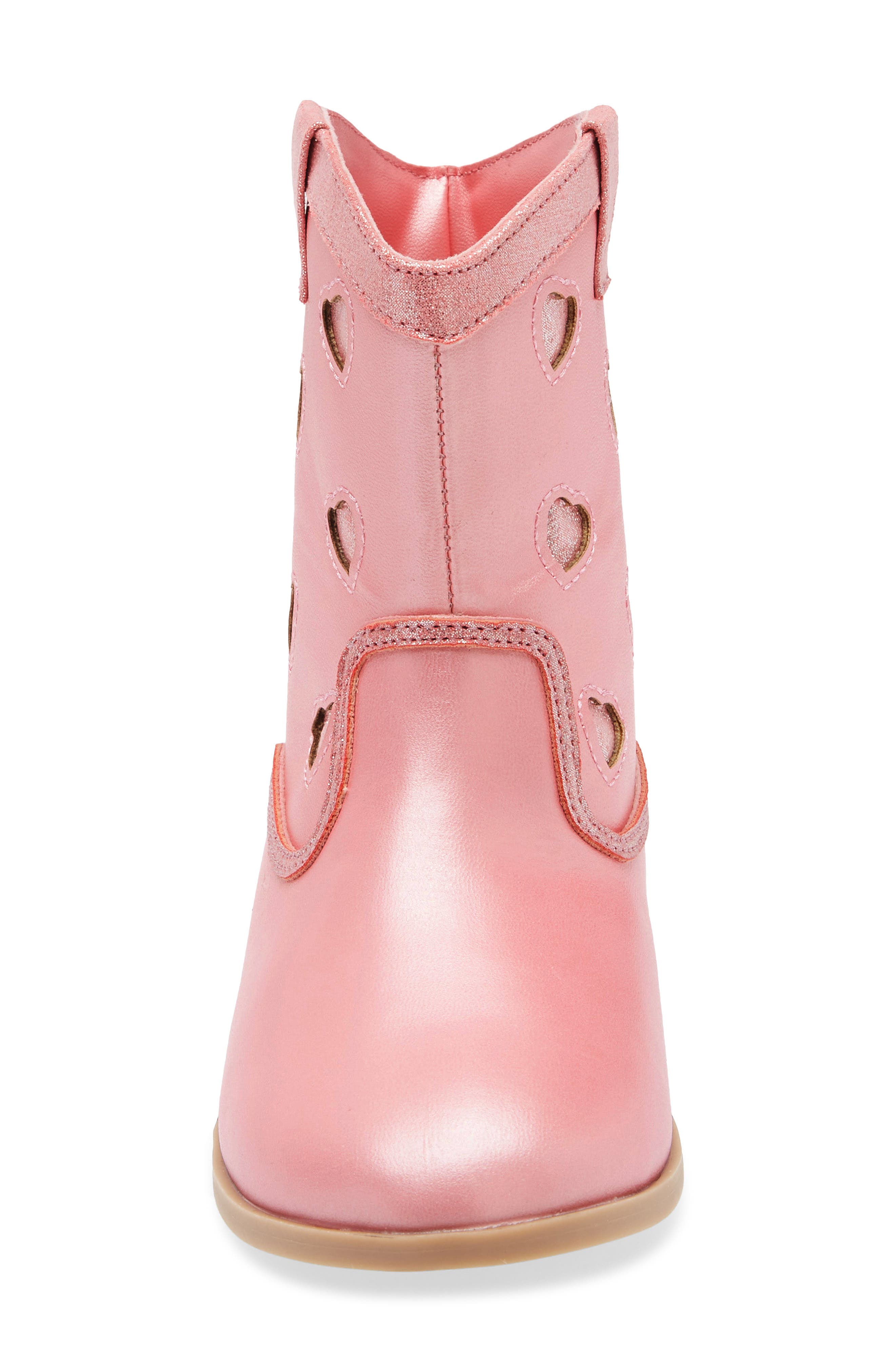 Tucker + Tate Gloria Heart Western Boot, Alternate, color, Pink Multi