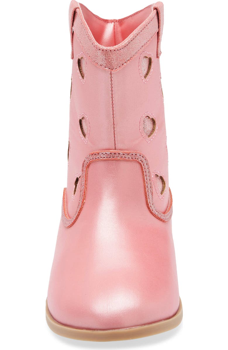 Tucker + Tate Gloria Heart Western Boot, Alternate, color, Pink Multi