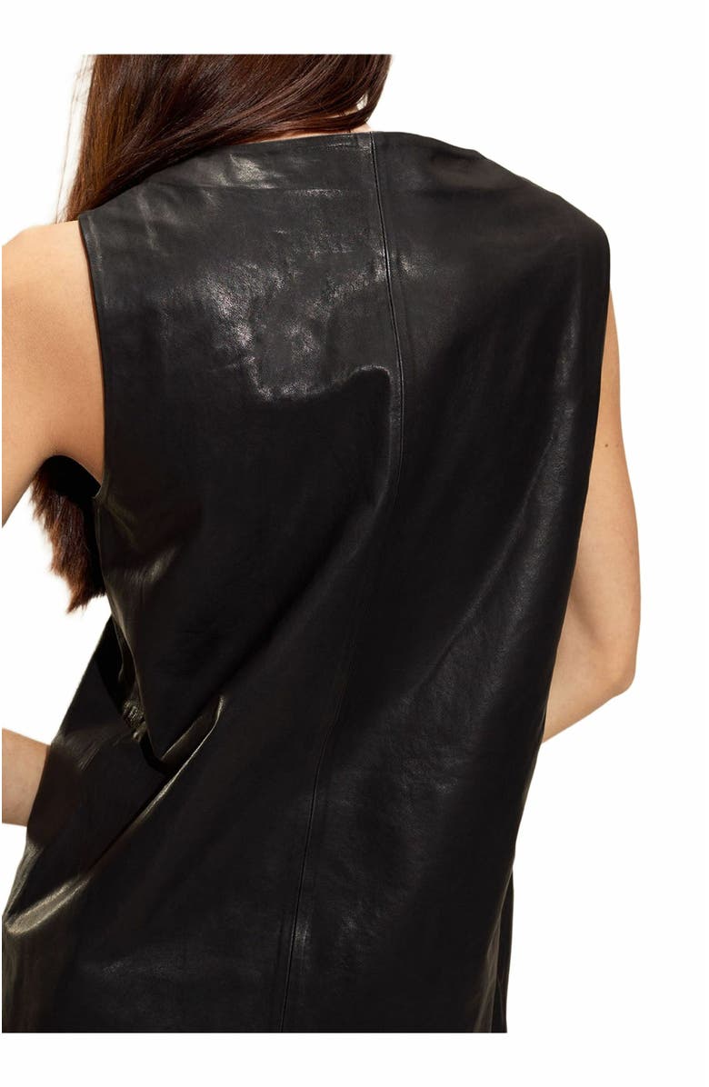 Cynthia Rowley Downtown Leather Dress, Alternate, color, 