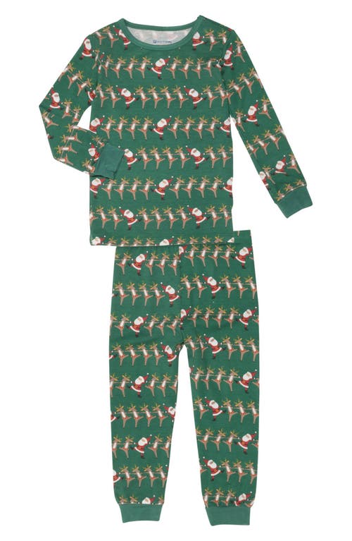 Magnetic Me Christmas Can-Can Print Fitted Two-Piece Pajamas in Cccan 