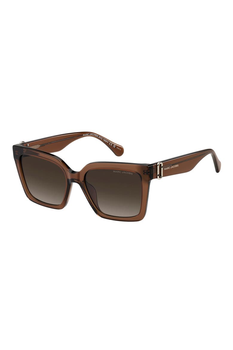 55mm Gradient Cat Eye Sunglasses, Alternate, color, BROWN/ BROWN SF