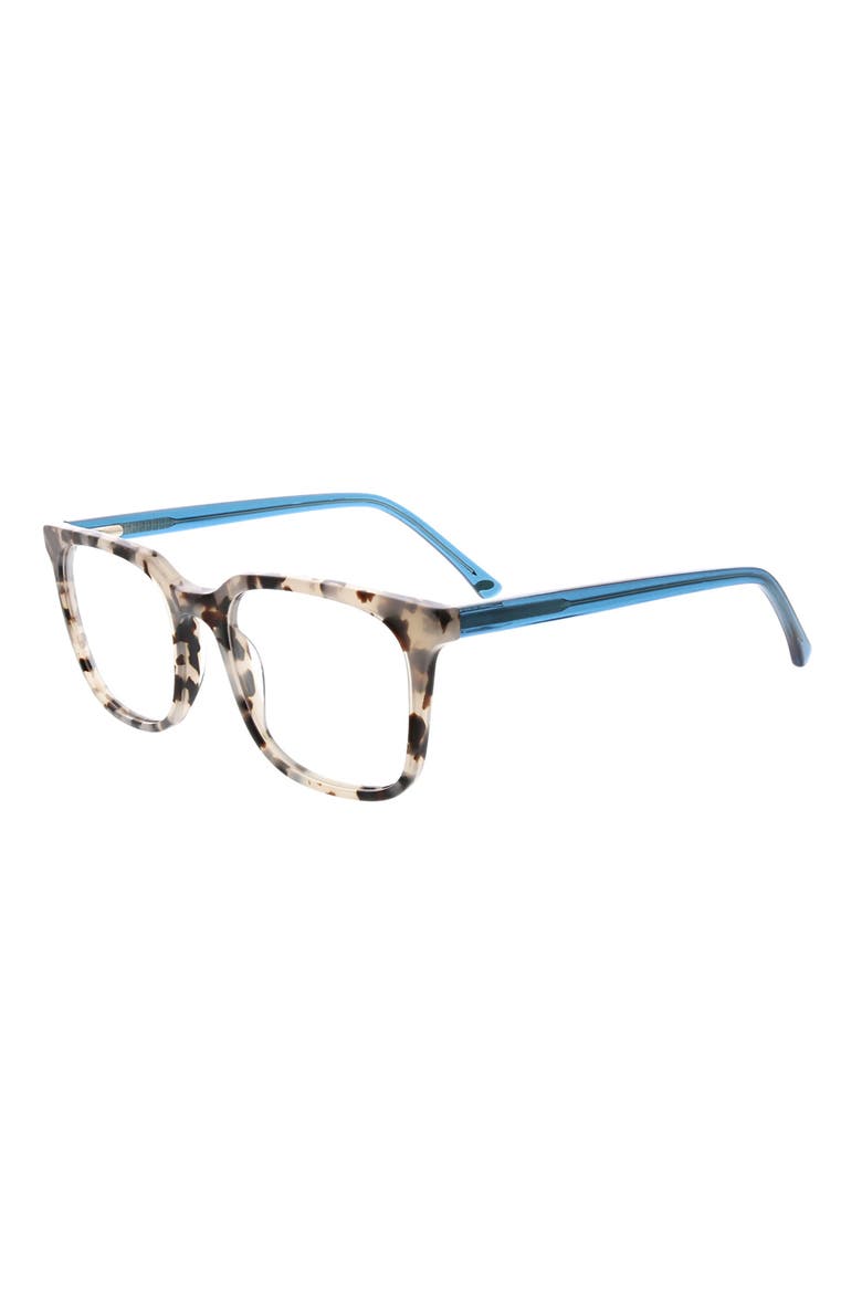 51mm Oversize Square Reading Glasses, Alternate, color, GREY DEMI