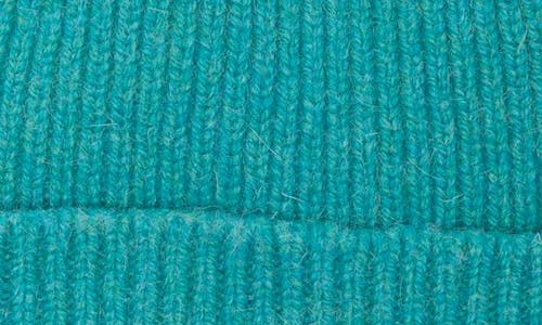 Sporty And Rich Sporty & Rich Wool & Angora Logo Beanie In Spring Green
