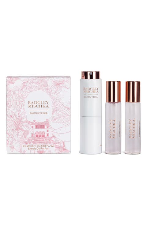 Château Vizcaya Extrait de Parfum Twist & Spray Travel Set & Passport Cover $100 Value