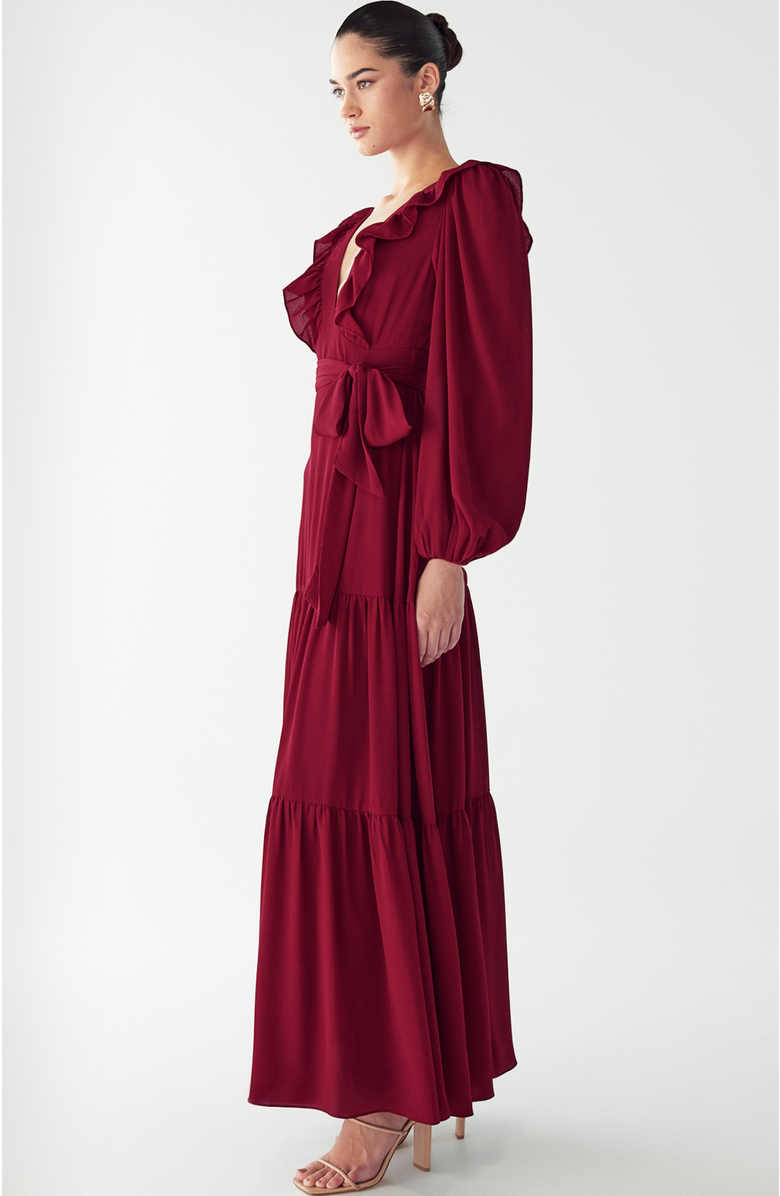 WILLA Tylah Maxi Dress, Alternate, color, Burgundy