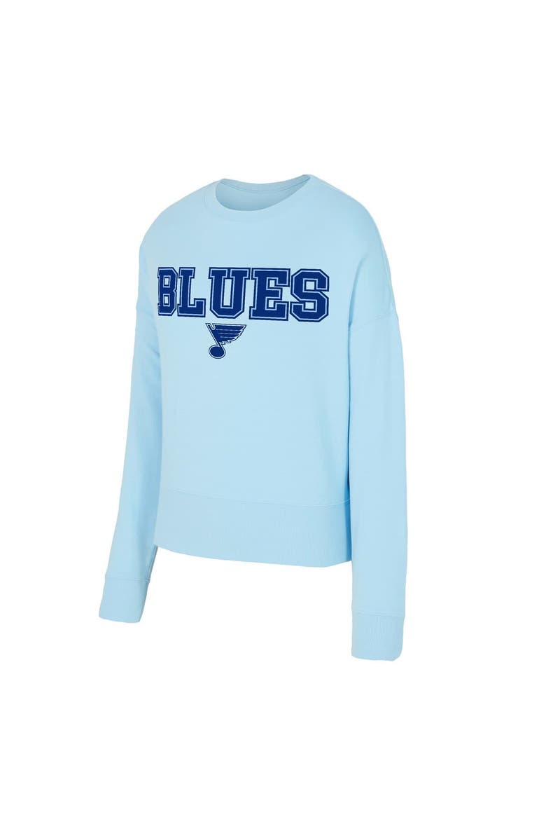 CONCEPTS SPORT Women's Concepts Sport Light Blue St. Louis Blues Tonal Pullover Sweatshirt, Alternate, color, Light Blue