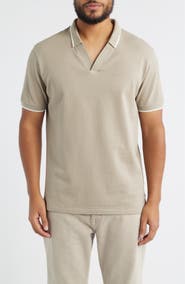 Emporio Armani Piqué Johnny Collar Polo