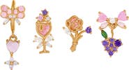 Girls Crew Rosé All Day Set of 4 Stud Earrings