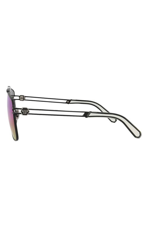 Philipp Plein Aviator-frame Titanium Sunglasses In Black