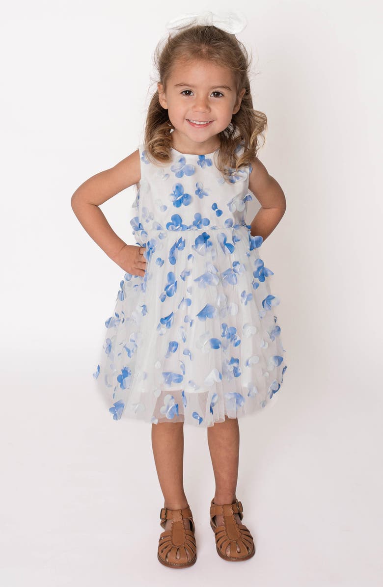 Popatu 3D Butterfly Fit & Flare Dress, Main, color, 