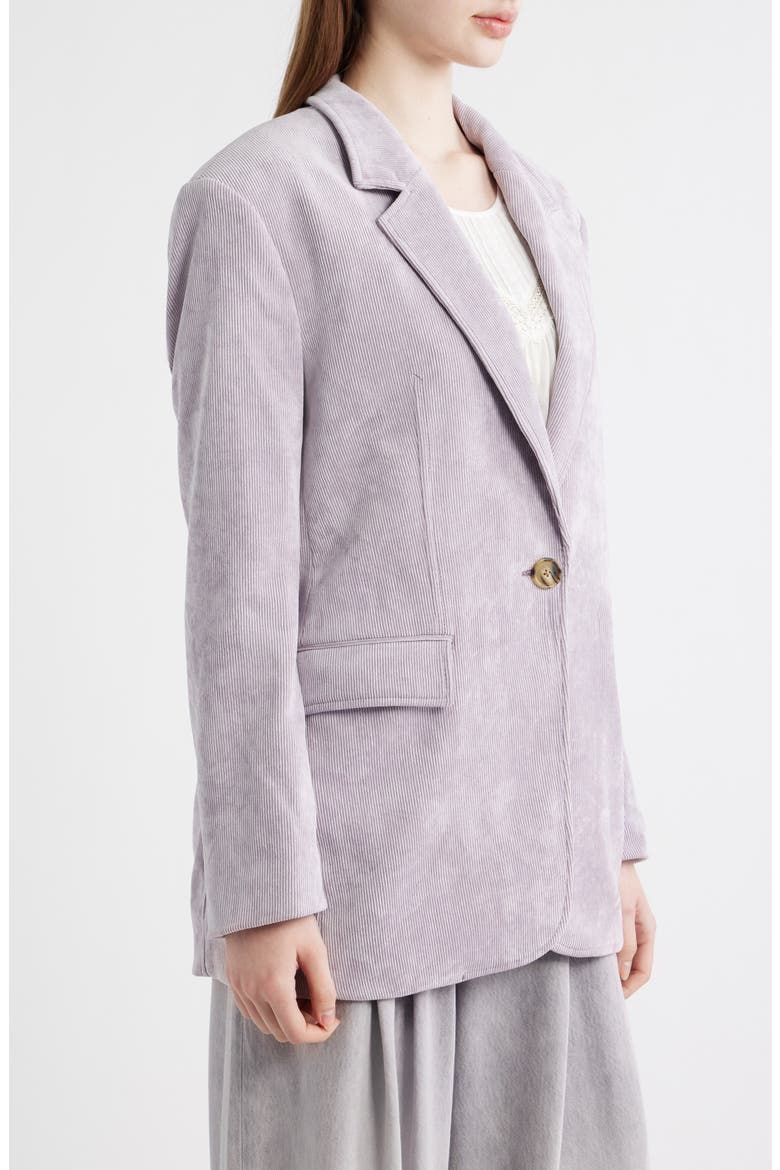 Jacodi One-Button Corduroy Jacket, Alternate, color, LT PAST/PR