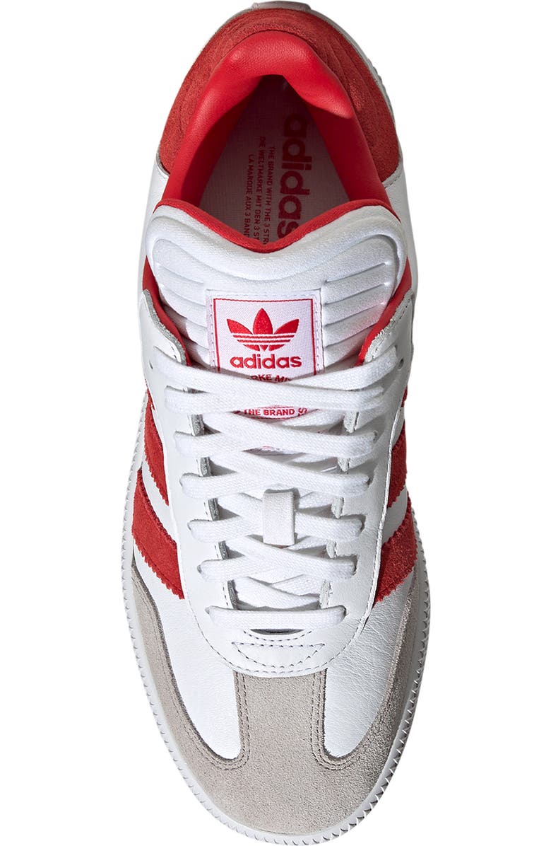 adidas Gender Inclusive Samba XLG Sneaker, Alternate, color, White/ Scarlet/ Clear Granite