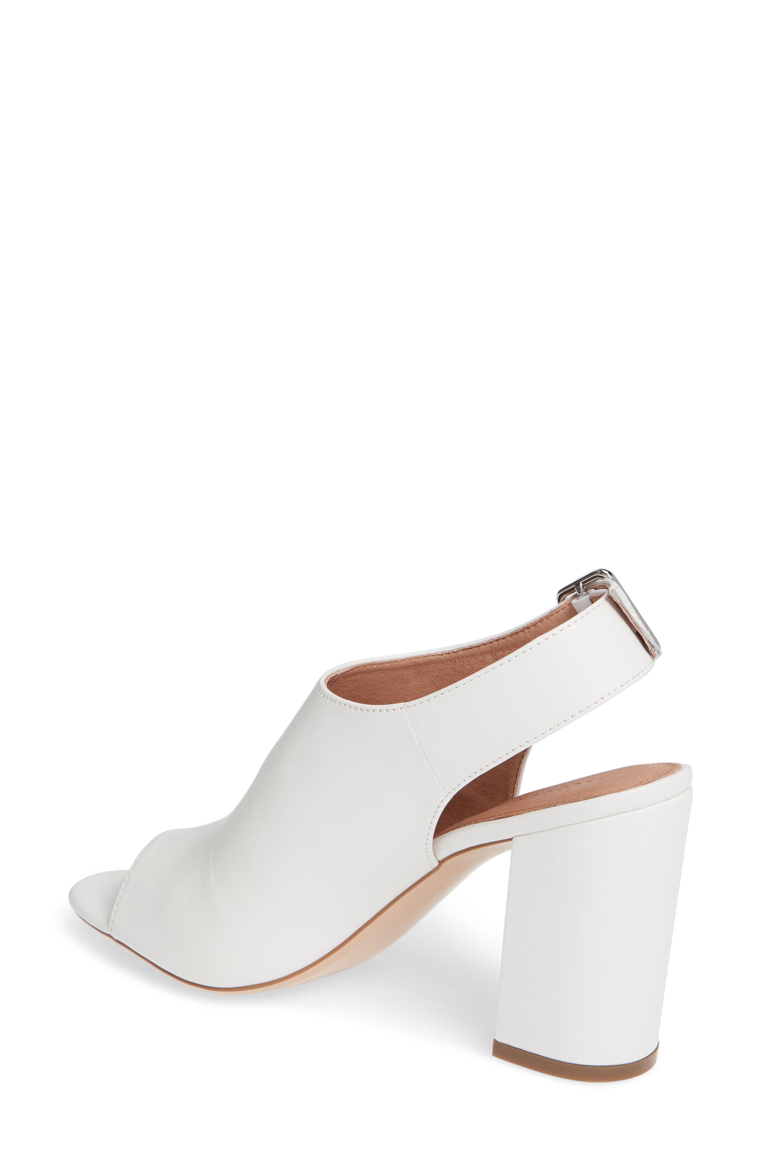 Dina Slide Sandal, Alternate, color, WHITE LEATHER