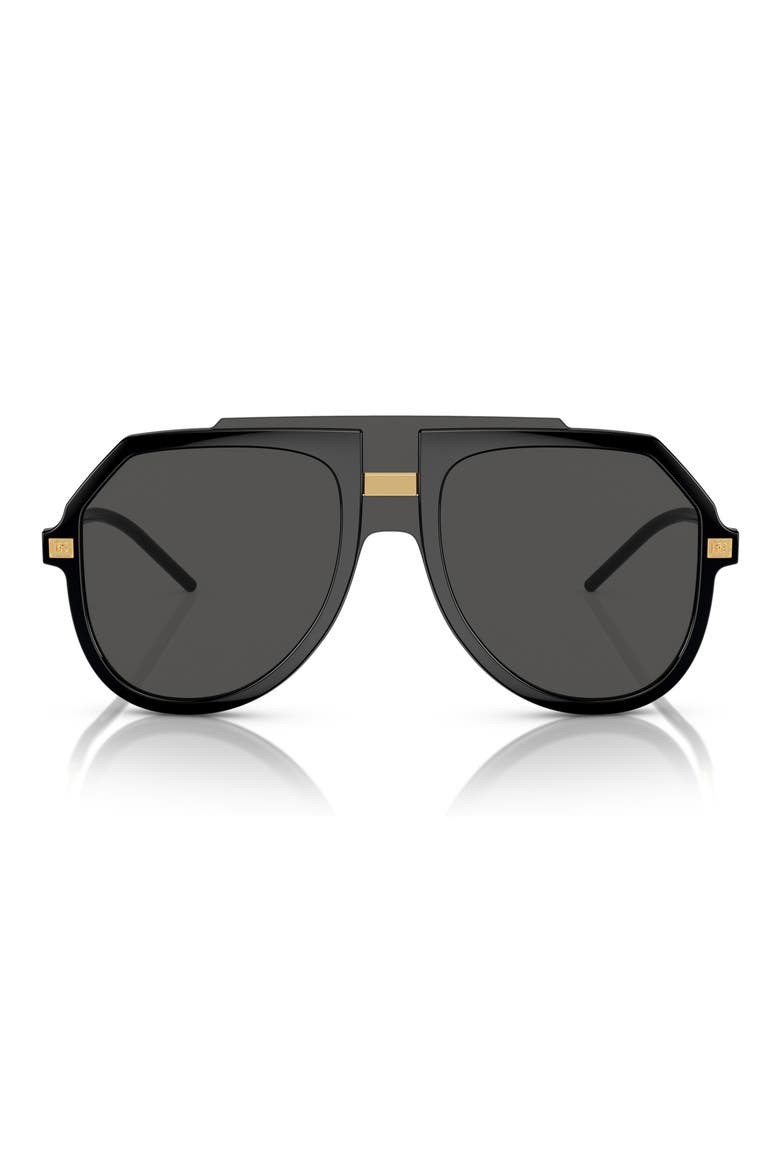 50mm Pilot Sunglasses, Main, color, BLACK