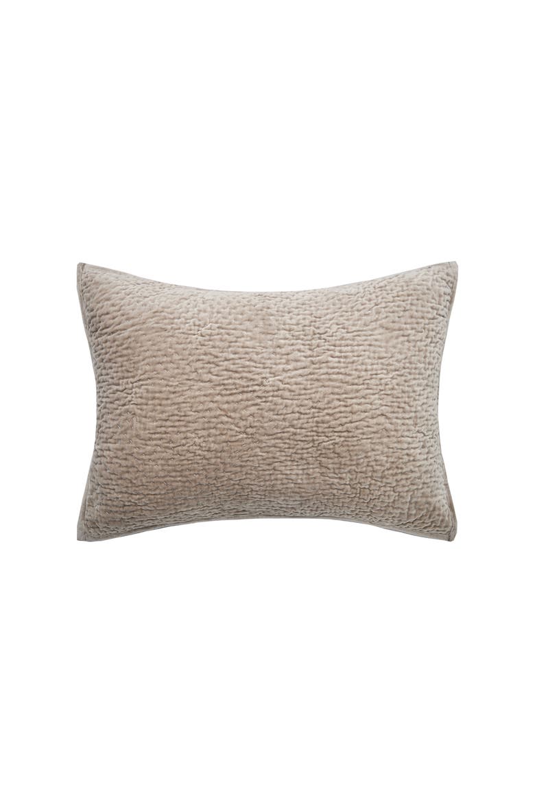 Vela Fawn Cotton Standard Pillow Sham, Main, color, Brown