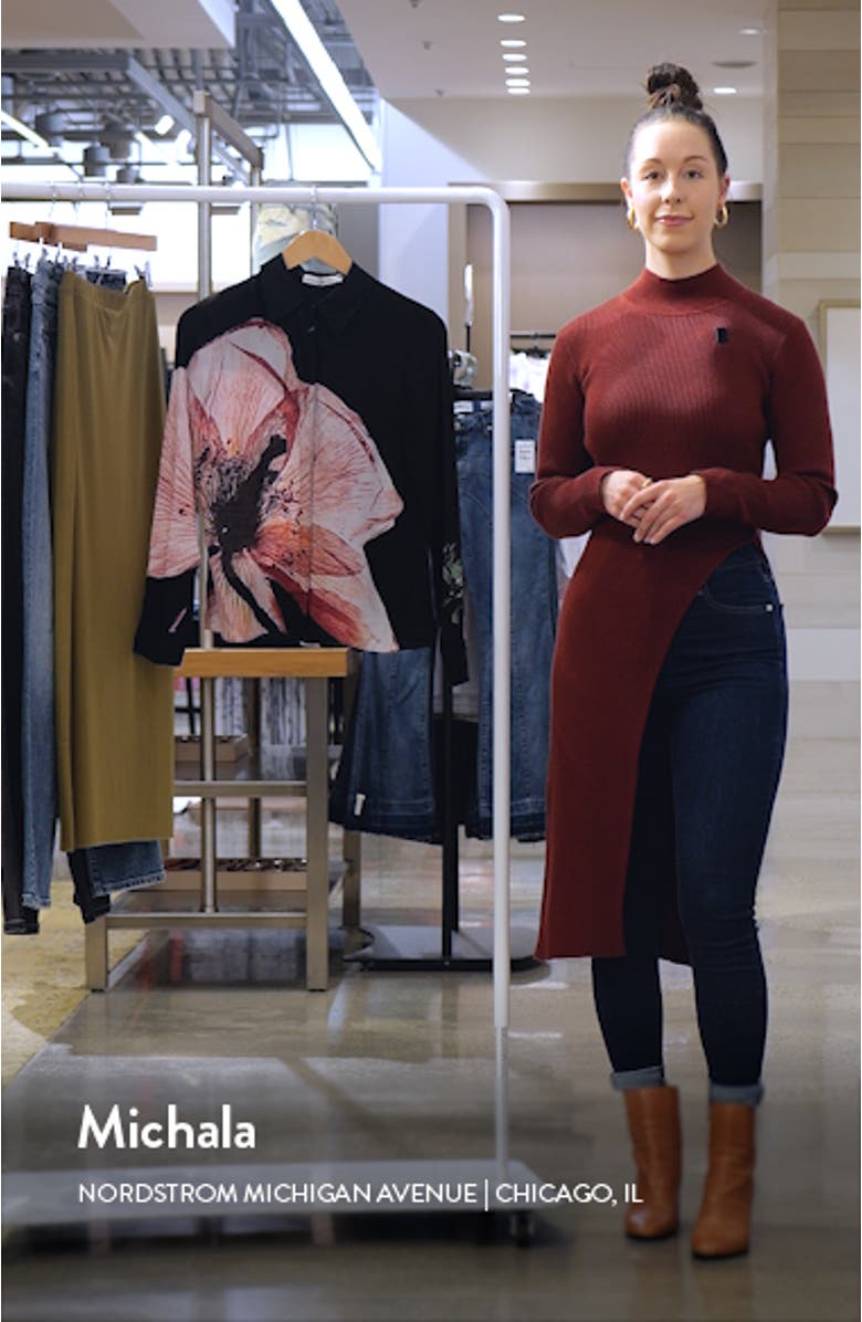 Willa Floral Silk Button-Up Shirt, sales video thumbnail